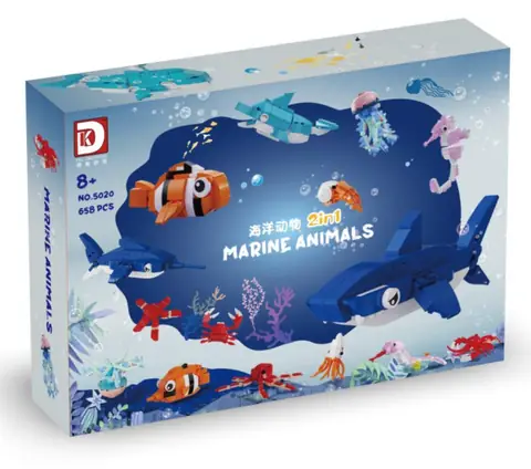 DK Aquarium Jellyfish • Set 7023 • SetDB • Merlins Bricks