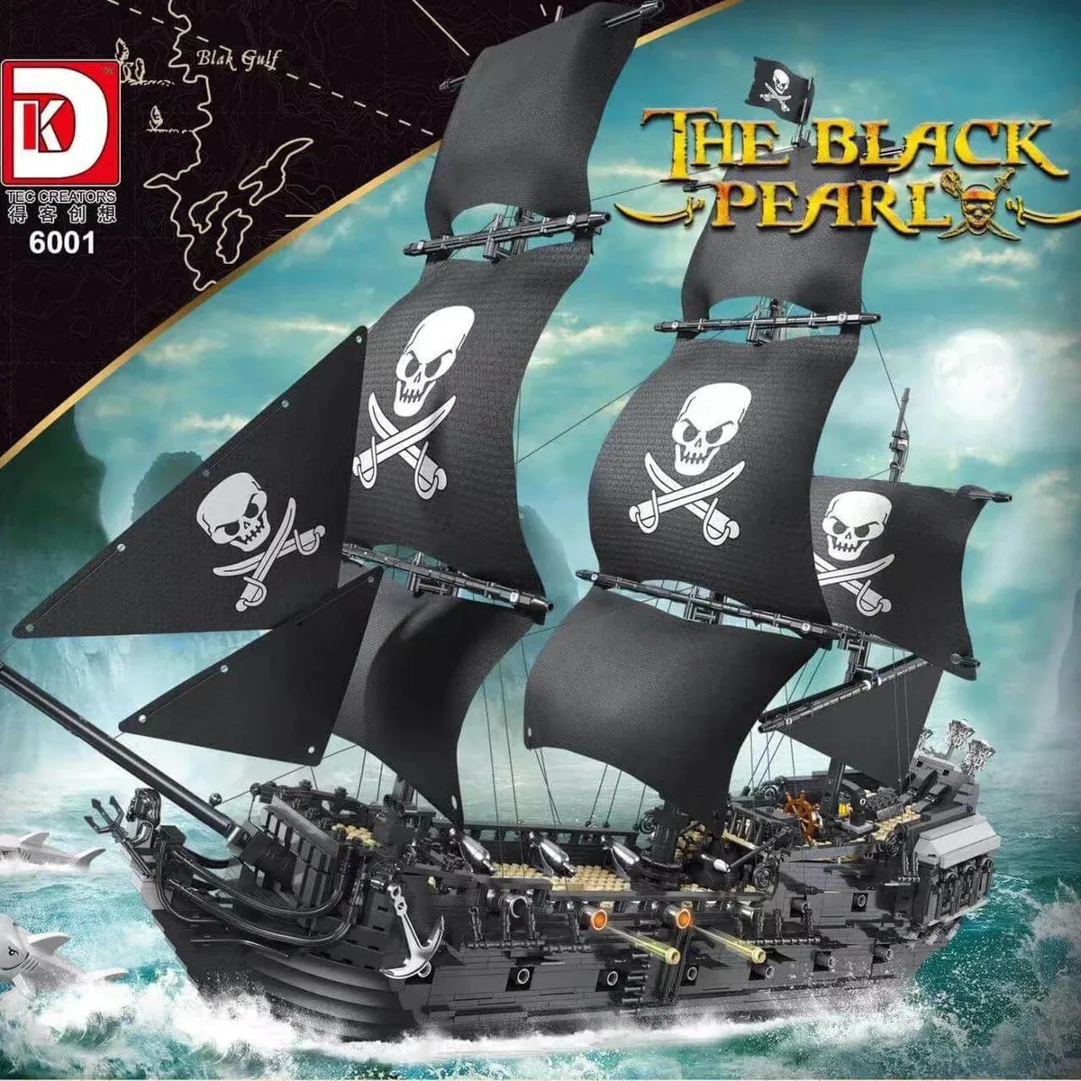 DK The Black Pearl • Set 6001 • SetDB • Merlins Bricks DK The Black Pearl • Set 6001 • SetDB • Merlins Bricks