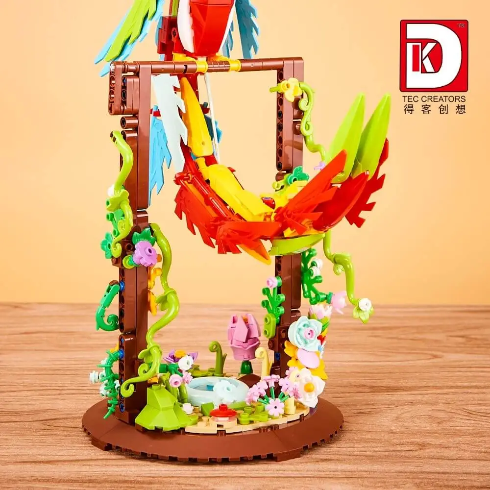 DK Parrot Flower Frame • Set 6015 • SetDB • Merlins Bricks