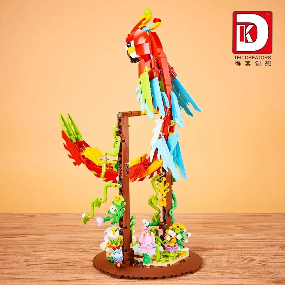 DK Parrot Flower Frame • Set 6015 • SetDB • Merlins Bricks