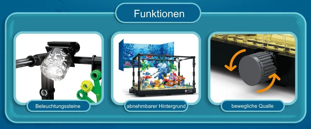 DK Aquarium Jellyfish • Set 7023 • SetDB • Merlins Bricks