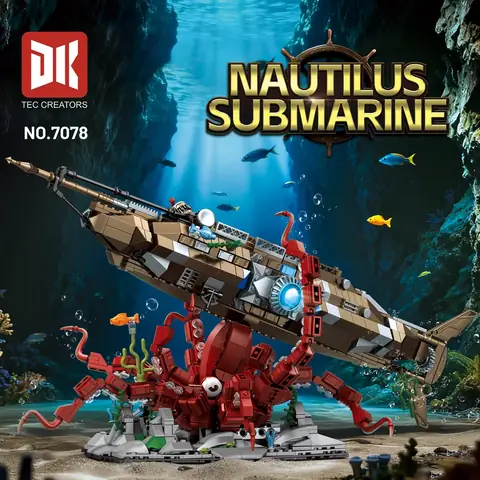 DK Nautilus Submarine • Set 7078 • SetDB • Merlins Bricks