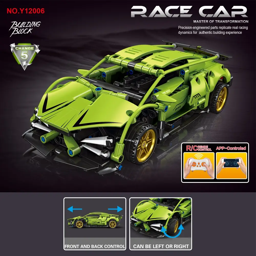 Eikee Race Car 5-in-1 • Set Y12006 • SetDB • Merlins Bricks