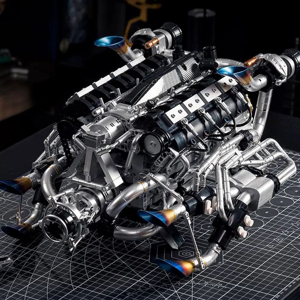 Eikee Piston V8 Engine • Set Y15002 • SetDB • Merlins Bricks