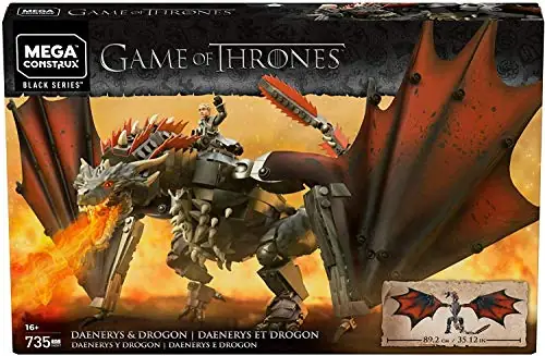 Mattel MEGA Game of Thrones Drogon & Daenerys