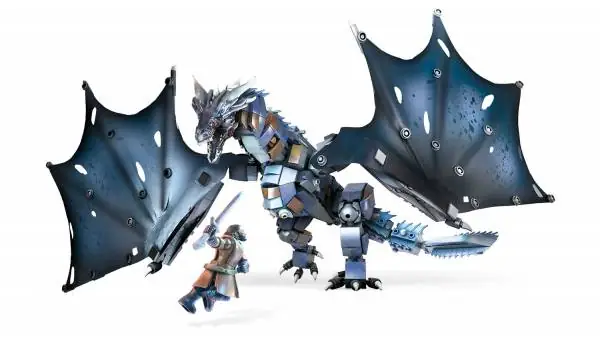 Mega Construx Game Of Thrones Viserion - Drago Collezionabile Da Costruire, 16+ Anni, Set GMP01