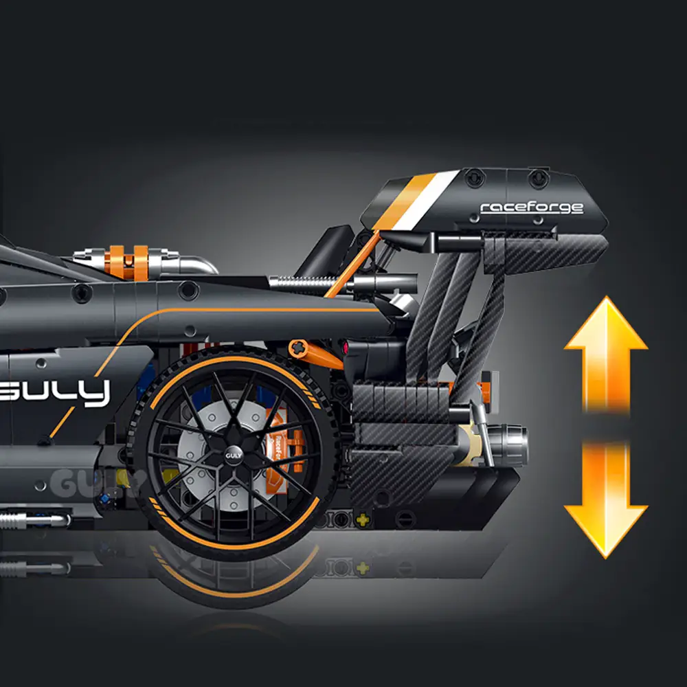 L BUILDセット GULY Raceforge Black Sports Car • Set 10646 • SetDB