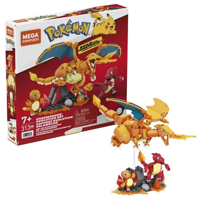 Mattel MEGA Pokémon Charmander Evolution Set • Set HFG06