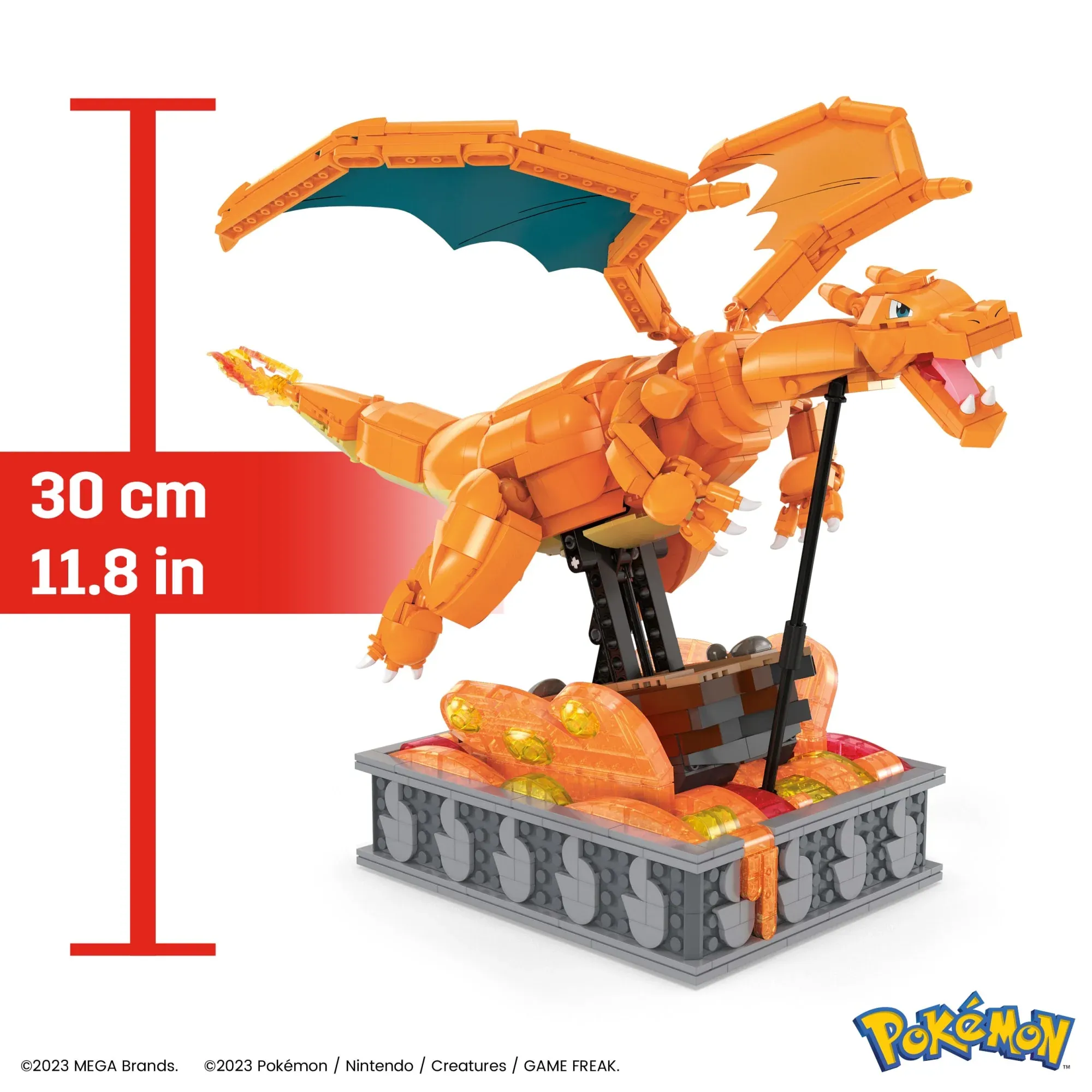マグアクエネルギー 火 5枚セット Mattel MEGA Pokémon Bewegliches Glurak • Set HMW05 • SetDB