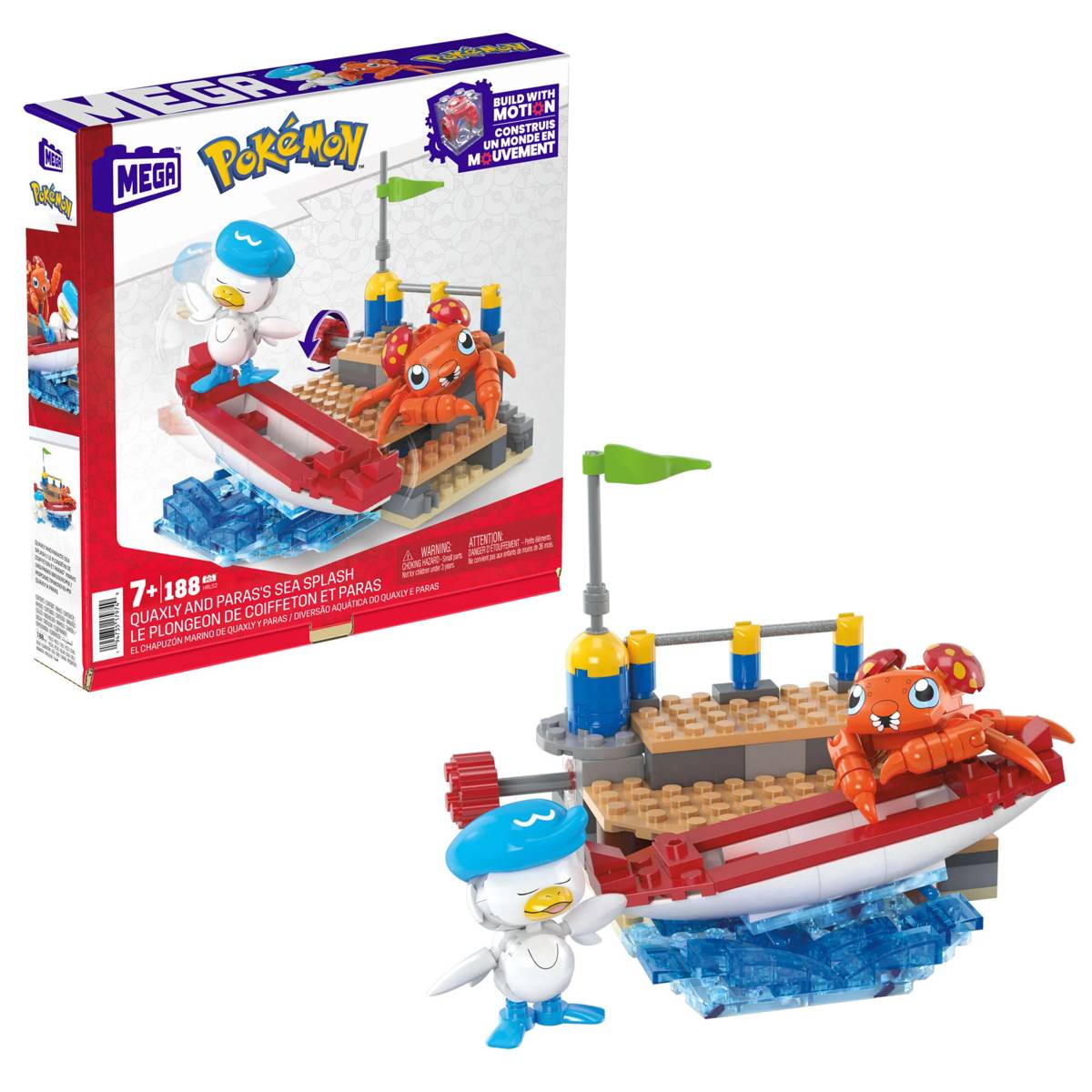 Mattel MEGA Pokémon Quaxly And Paras • Set HRL52 • SetDB