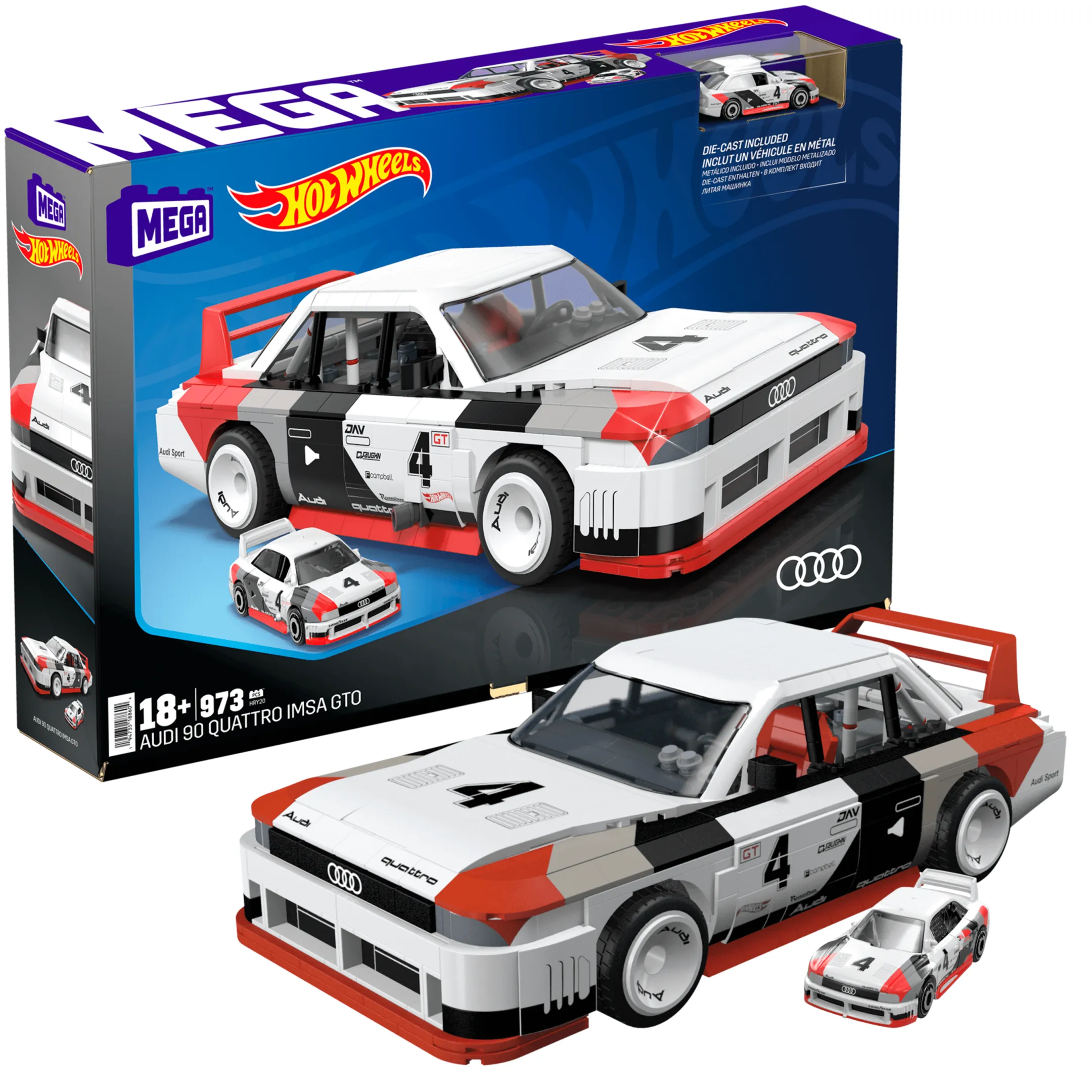 Mattel MEGA Hot Wheels Audi 90 Quattro Imsa GTO • Set HRY20