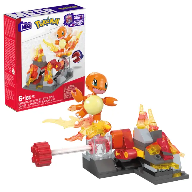 Mattel MEGA Pokémon Charmander's Fire-Type Spin