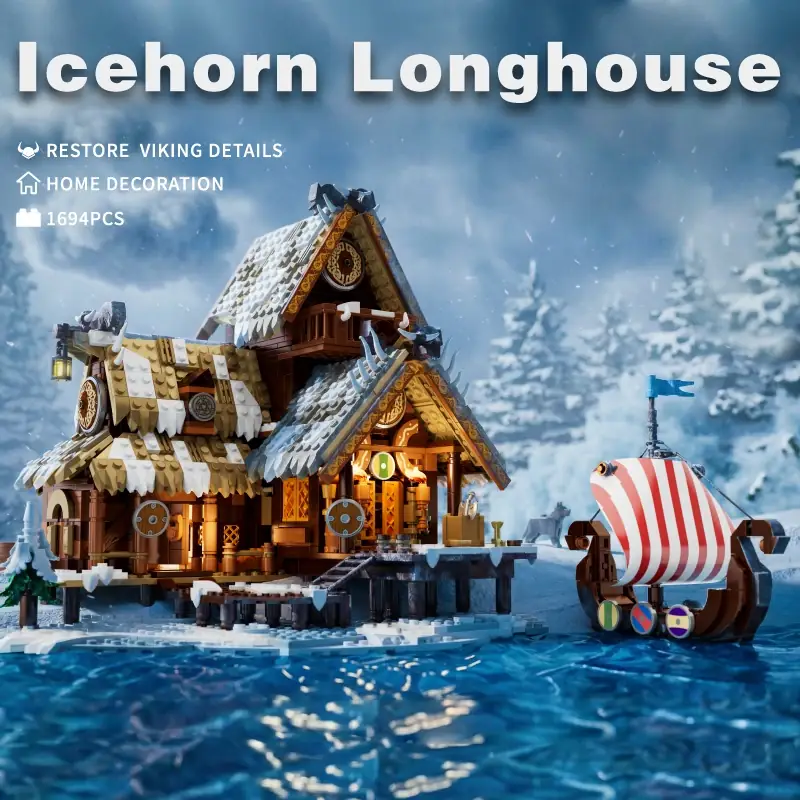 iambrick The Icehorn Longhouse • Set 30801 • SetDB