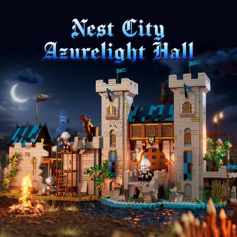 iambrick The Nest City Azurelight Hall • Set 40214 • SetDB