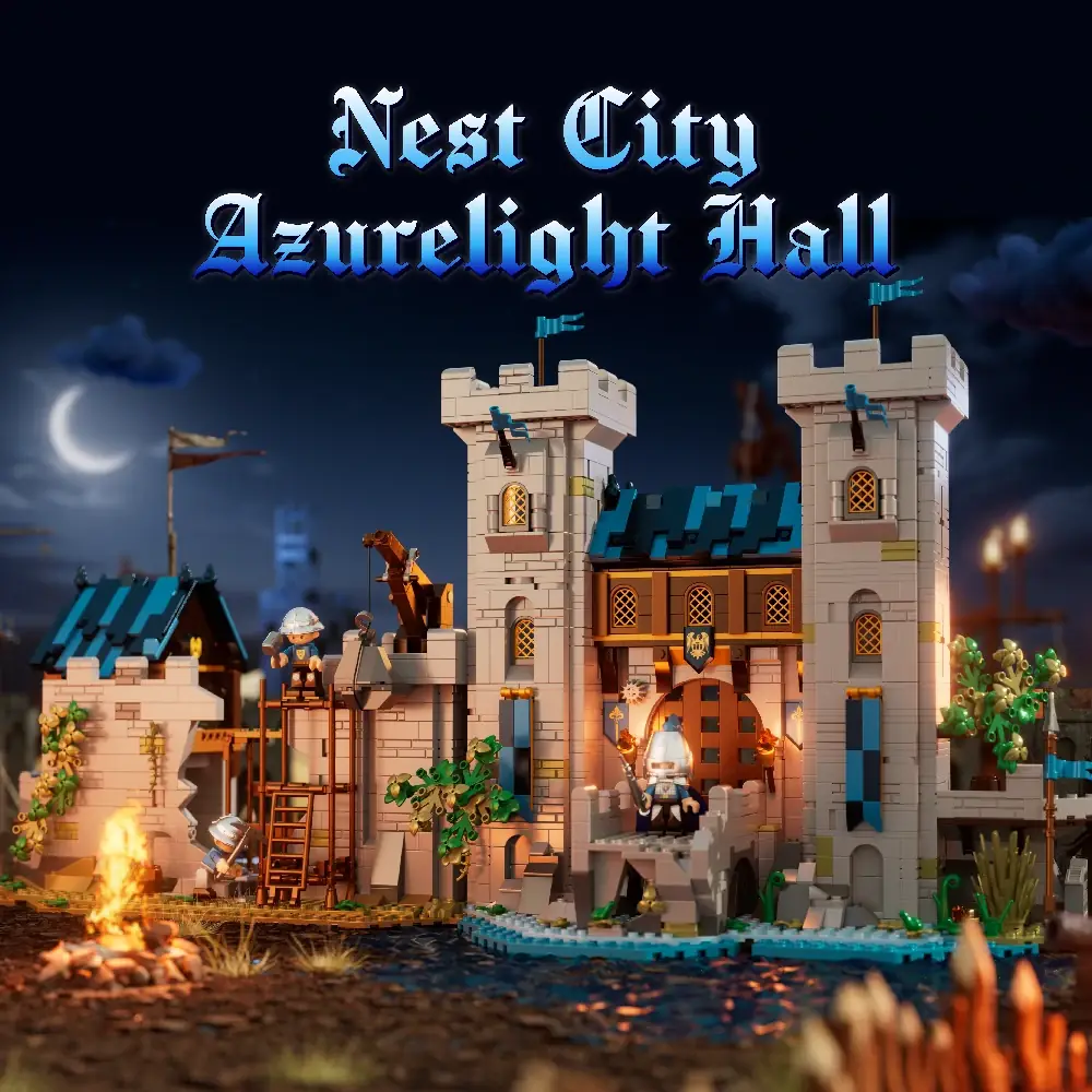 iambrick The Nest City Azurelight Hall • Set 40214 • SetDB