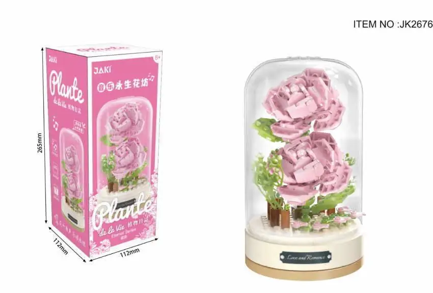 Jaki Music Box Pink Rose • Set JK2676 • SetDB