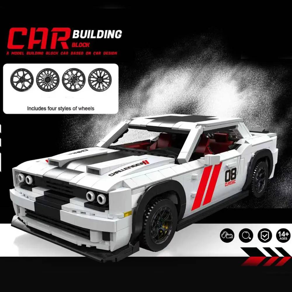 Small Angle Car Building Block • Set JD107 • SetDB
