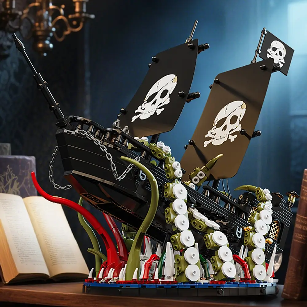 Small Angle Pirate Ship • Set JD143 • SetDB • Merlins Bricks