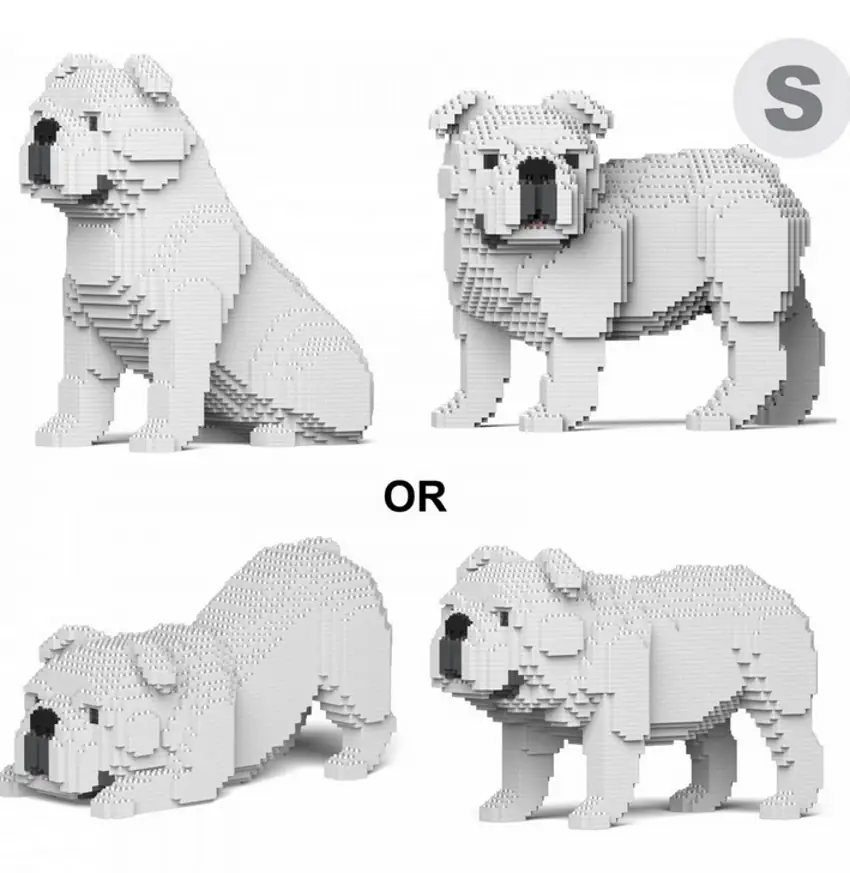 JEKCA English Bulldog 4-in-1 Pack 01-M02 Standard Size