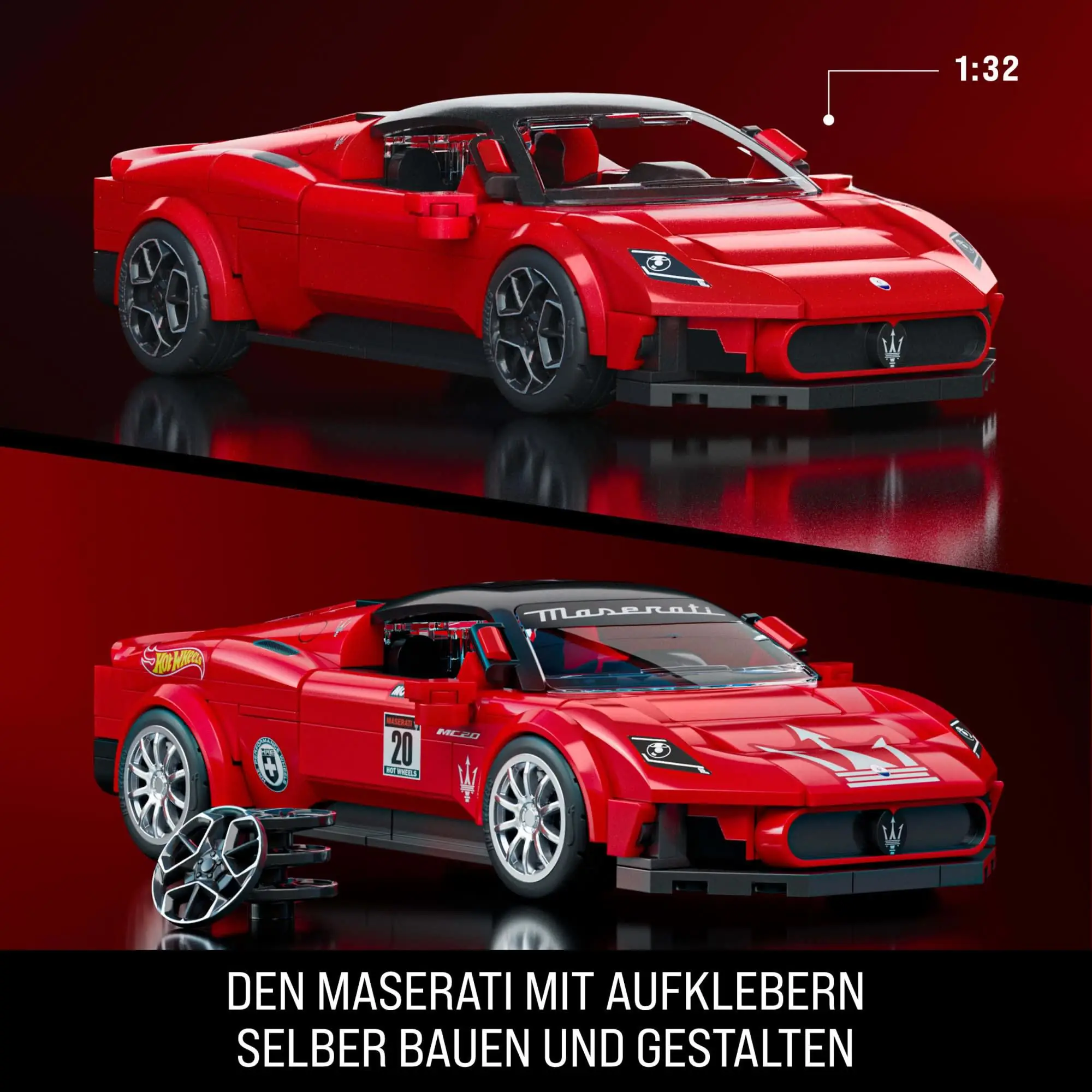 Mattel Brick Shop Hot Wheels Maserati MC20 • Set JFR90