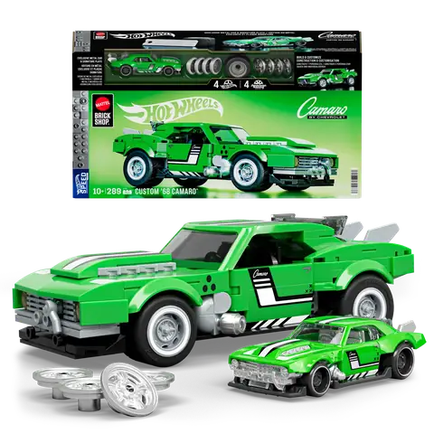 Mattel Brick Shop Hot Wheels Custom '68 Camaro • Set JFT16