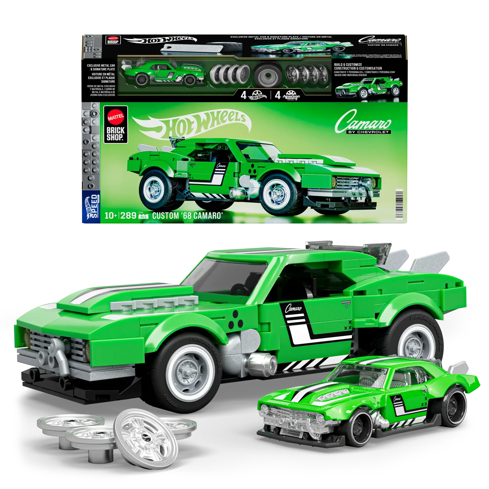 Mattel Brick Shop Hot Wheels Custom '68 Camaro • Set JFT16
