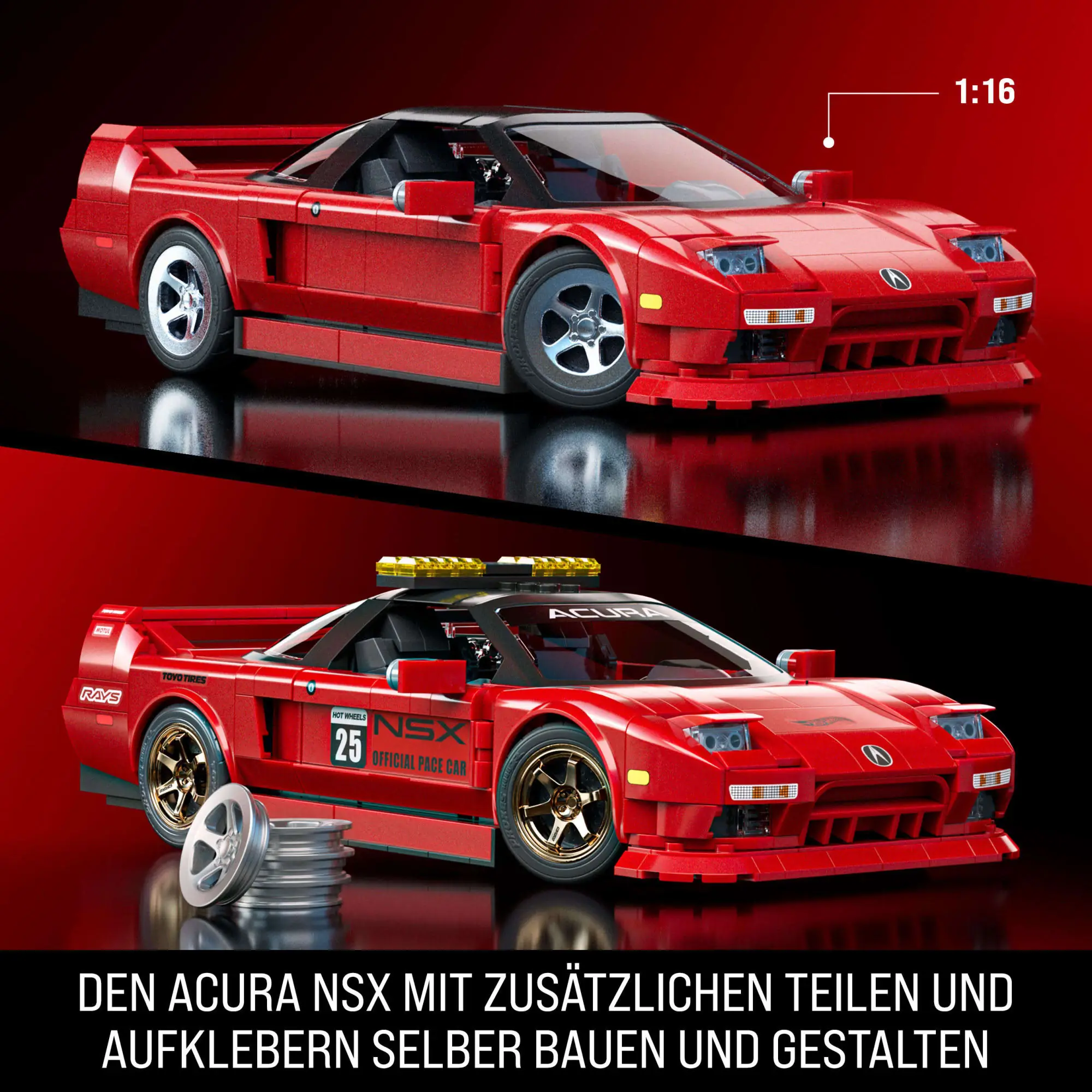 Mattel Brick Shop Hot Wheels '90 Acura NSX • Set JFT17