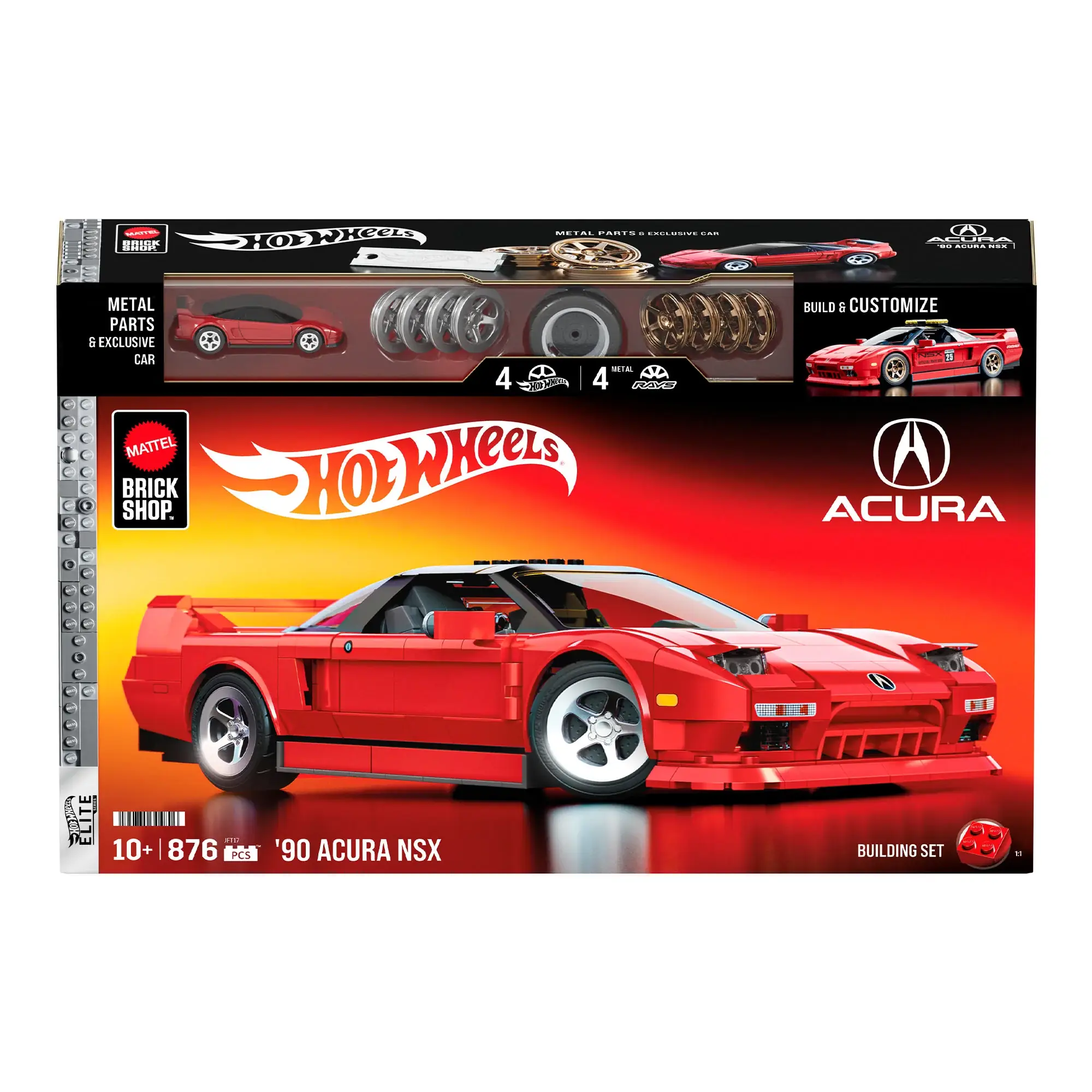 その他 A&T Mattel Brick Shop Hot Wheels '90 Acura NSX • Set JFT17