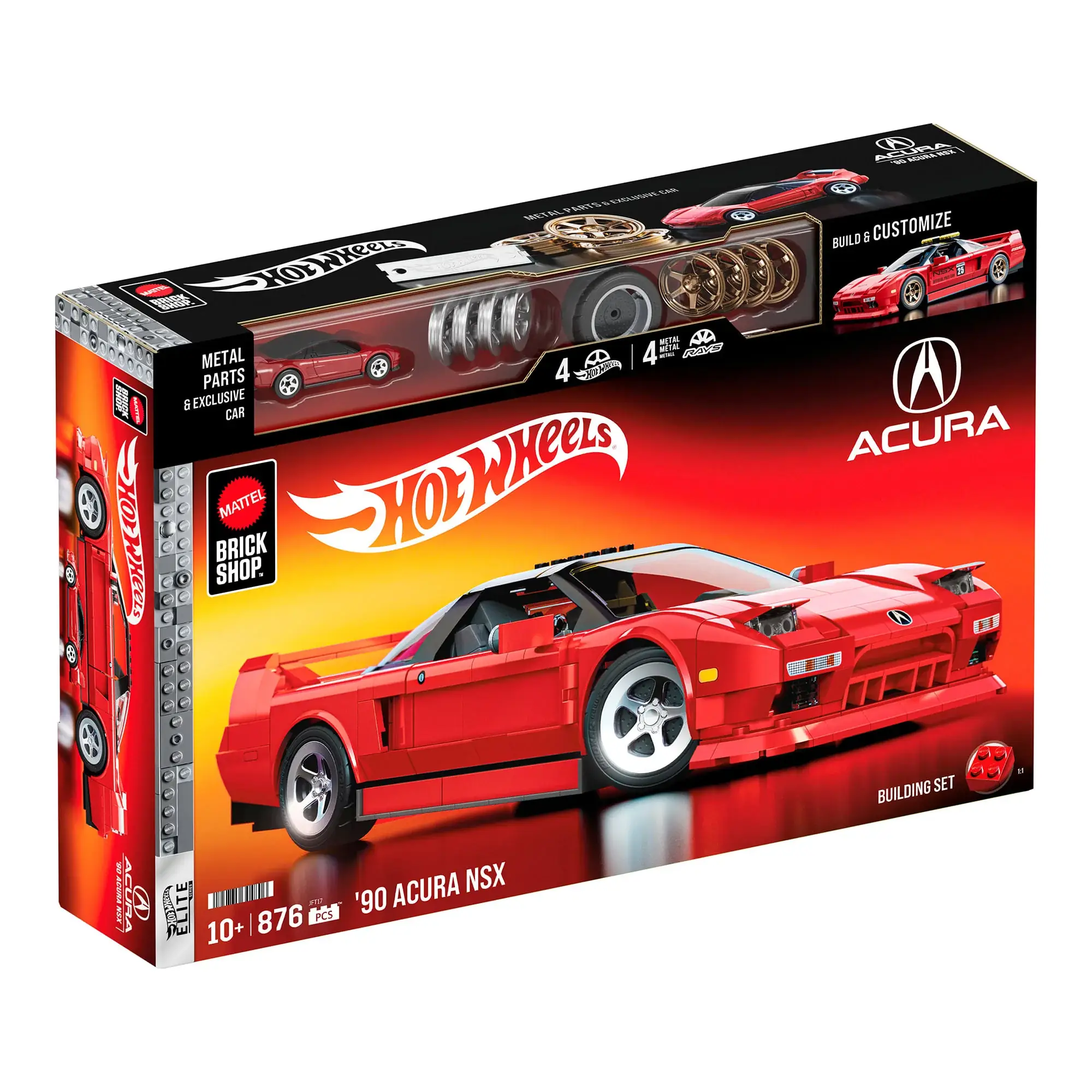 Mattel Brick Shop Hot Wheels '90 Acura NSX • Set JFT17