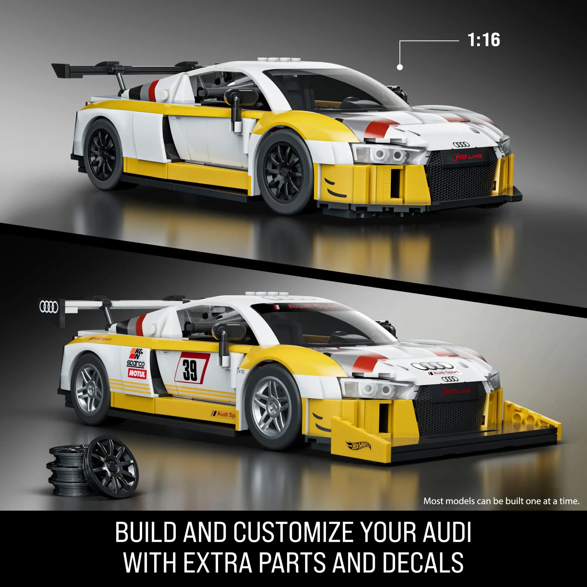 Mattel Brick Shop Hot Wheels '15 Audi R8 Lms • Set JFT18