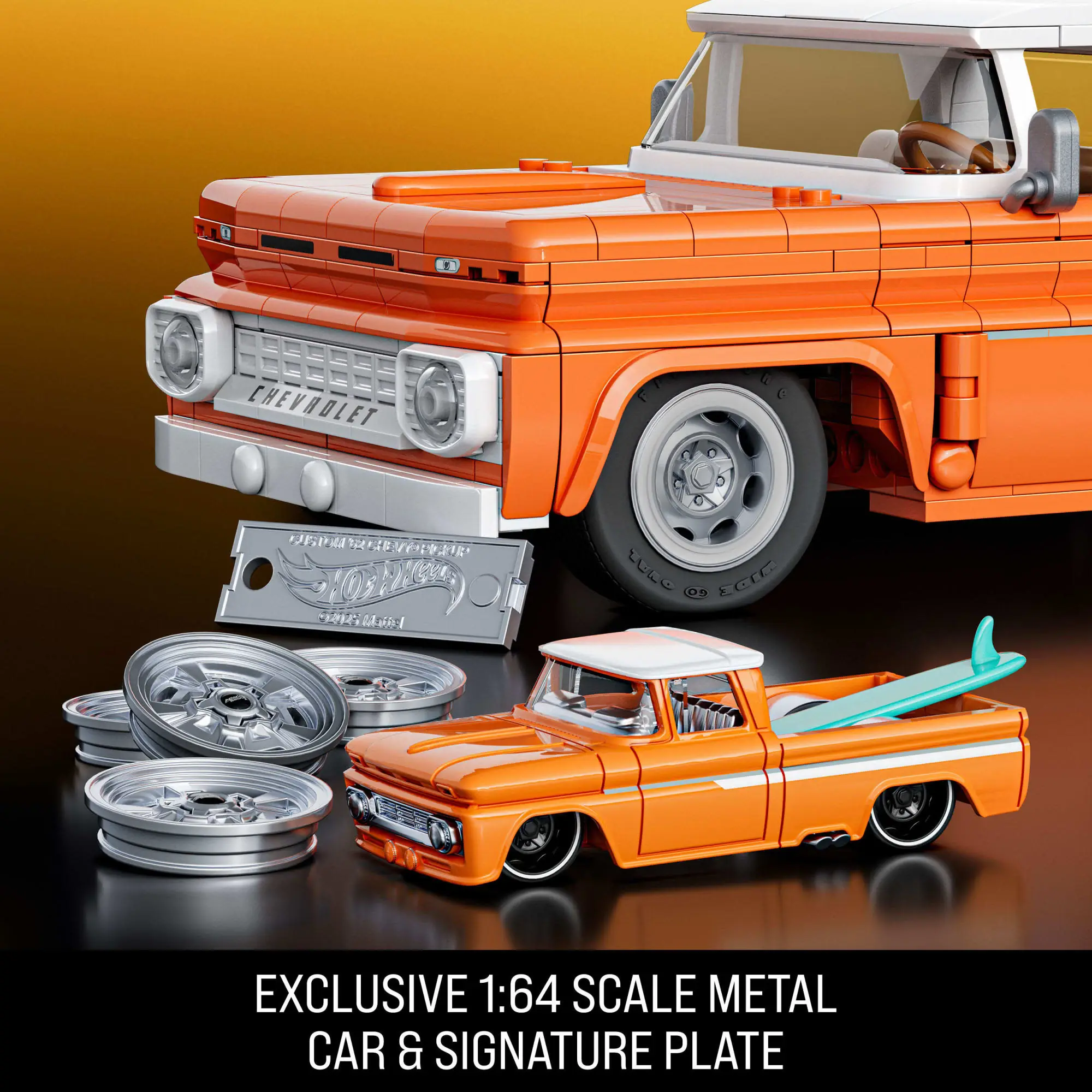 Mattel Brick Shop Hot Wheels Custom '62 Chevy Pickup