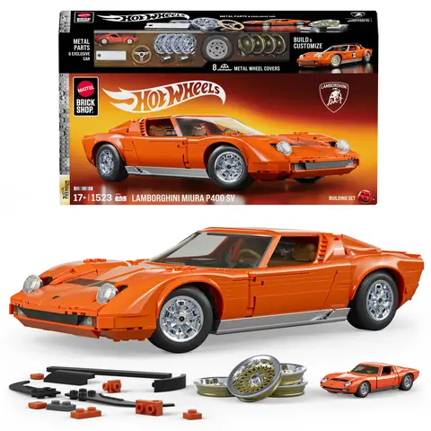 Mattel Brick Shop Hot Wheels '71 Lamborghini Miura P400 SV