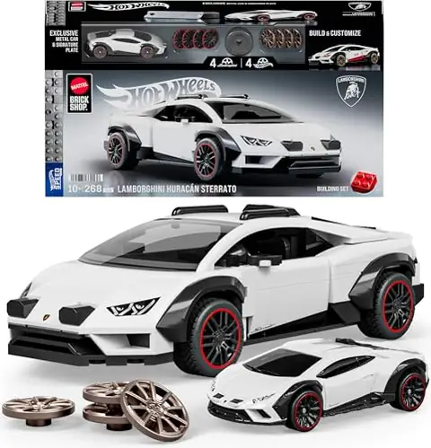 Mattel Brick Shop Hot Wheels '71 Lamborghini Miura P400 SV