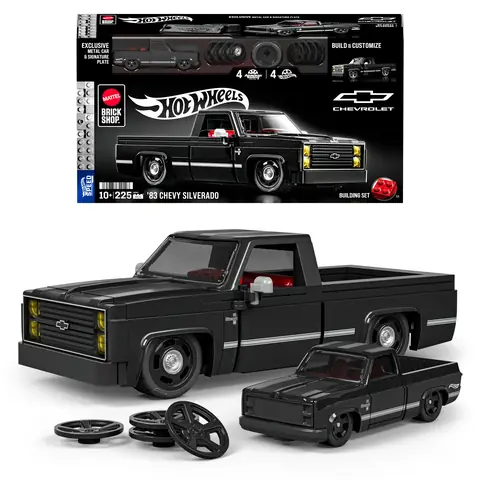 83シェビーシルバラードセット Mattel Brick Shop Hot Wheels '83 Chevy Silverado