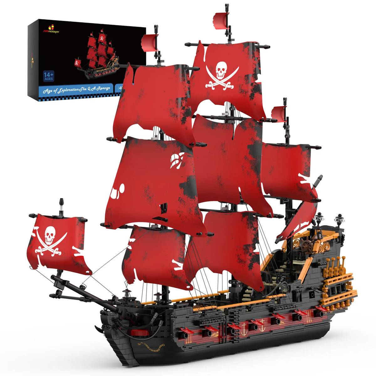Queen Anne's Revenge - Navire pirate pour adultes (JMB-40107) — Prix et comparaison | Brick Broker