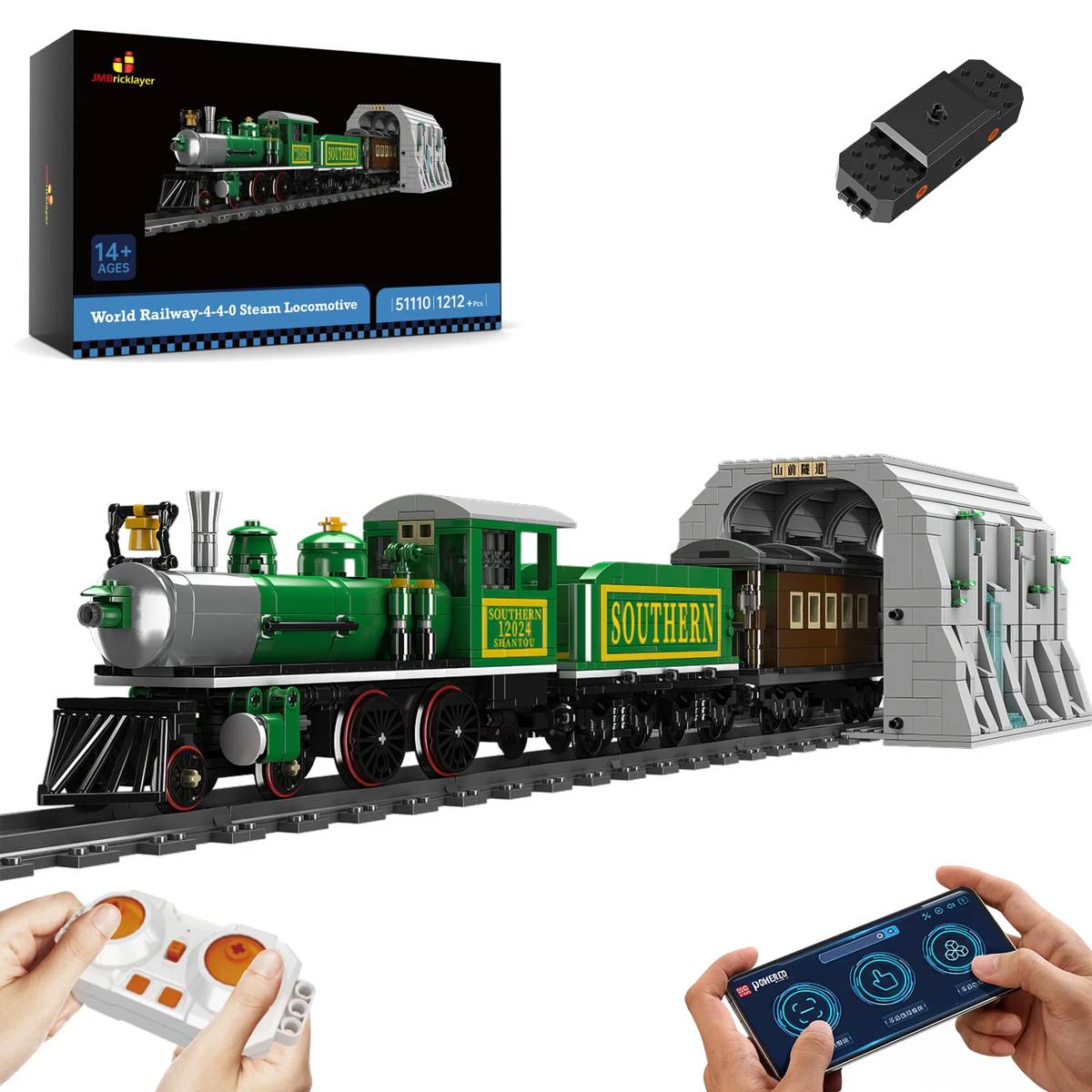 Locomotive à vapeur 4-4-0 (JMB-51110) — Prix et comparaison | Brick Broker