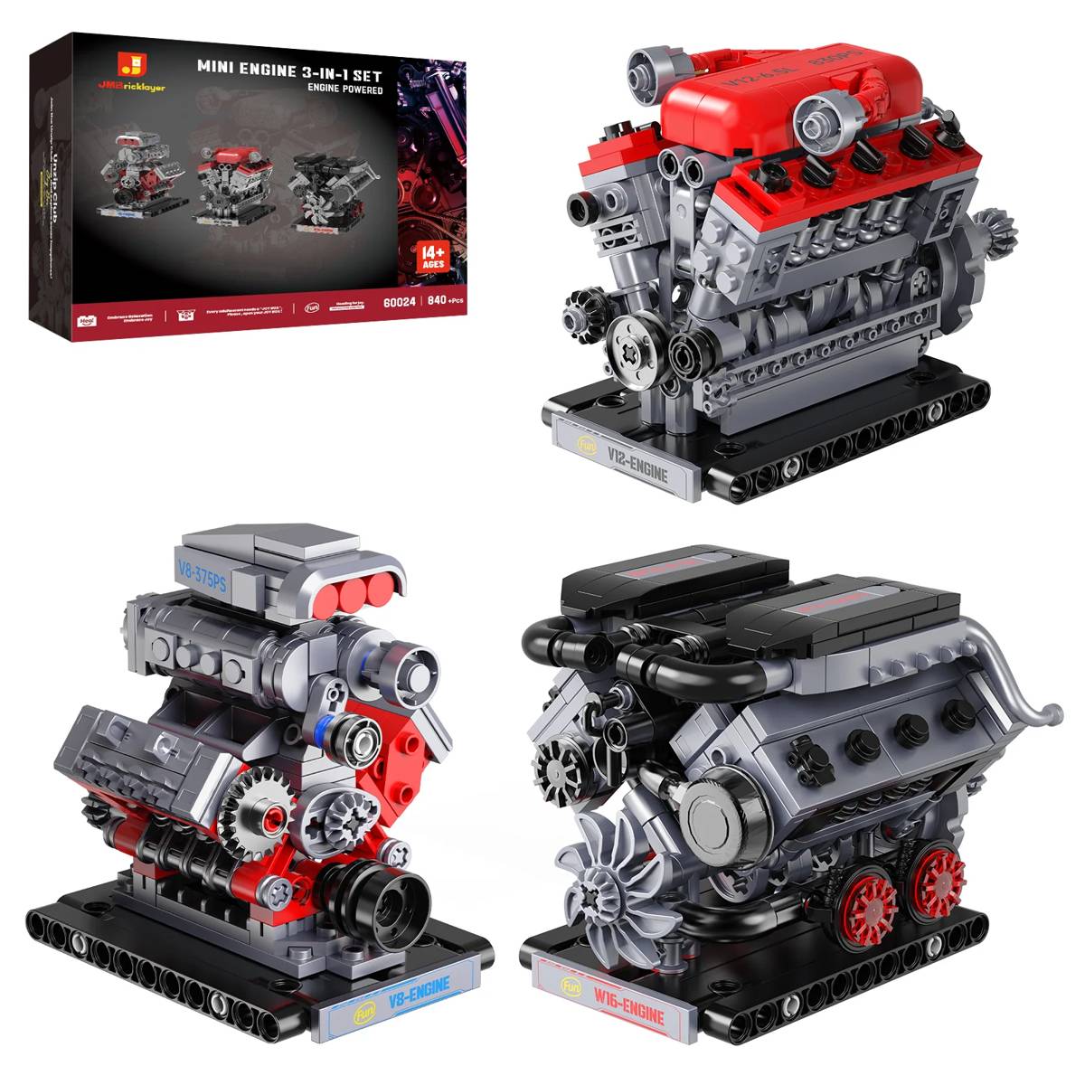 Mini moteur Set 3-en-1 60024 (JMB-60023) — Prix et comparaison | Brick Broker