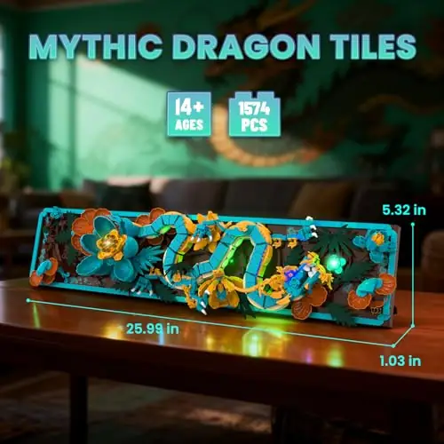 JMBricklayer Mythic Dragon Tiles • Set 70019 • SetDB