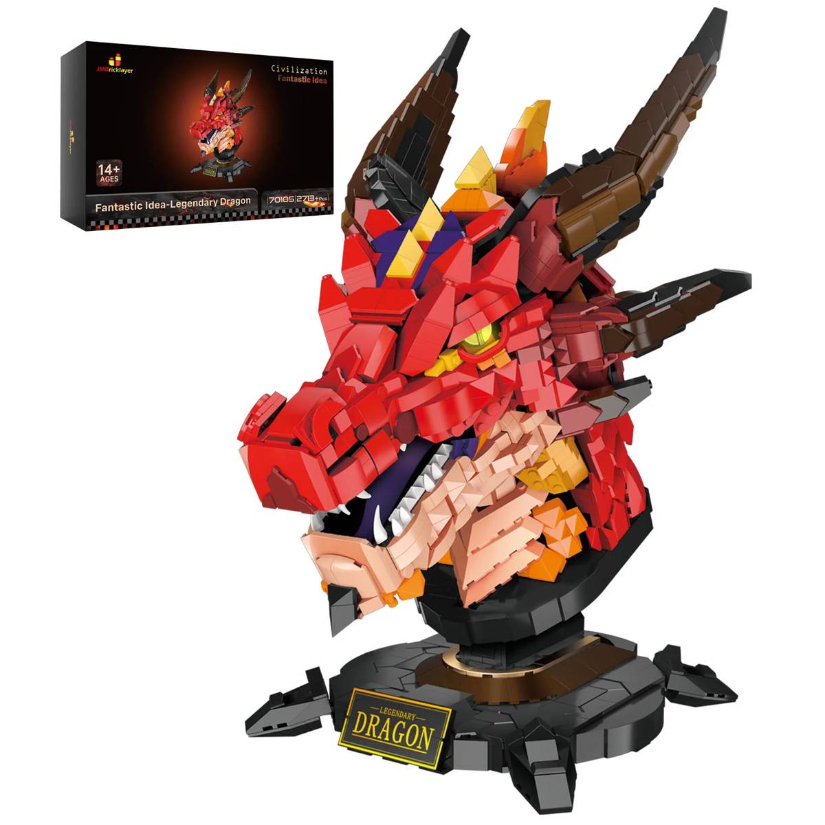 Tête de Dragon/Loong (JMB-70105) — Prix et comparaison | Brick Broker