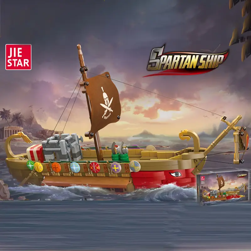 JIESTAR Spartan Ship • Set 58002 • SetDB • Merlins Bricks