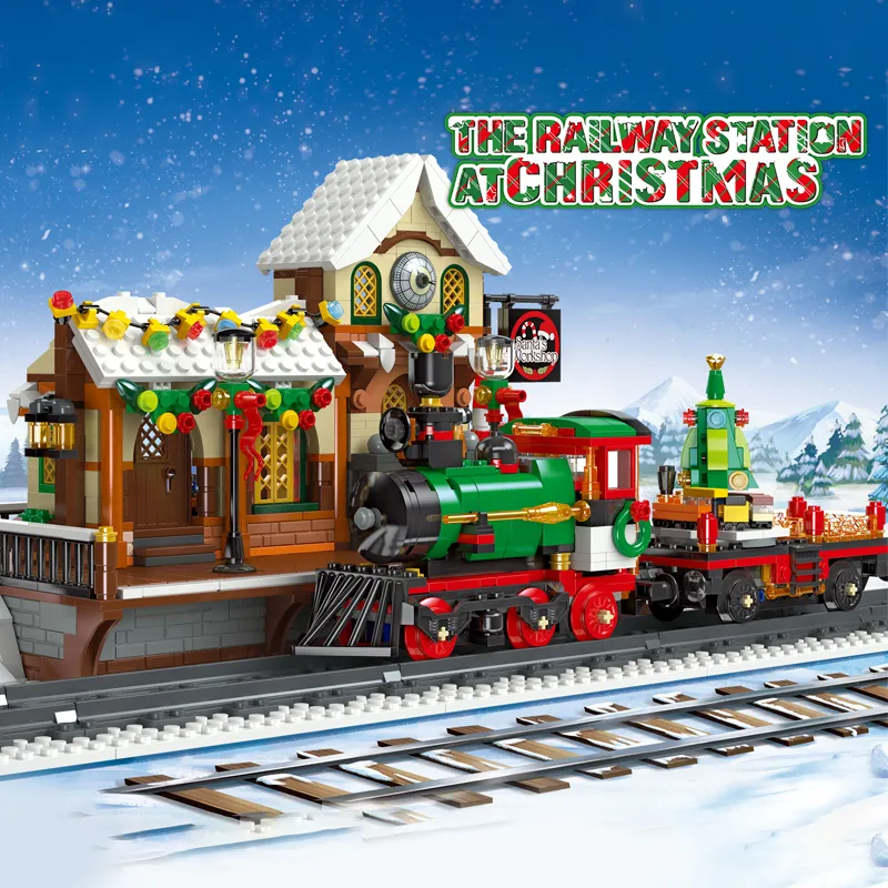 JIESTAR The Railway Station At Christmas • Set 89142 • SetDB JIESTAR The Railway Station At Christmas • Set 89142 • SetDB