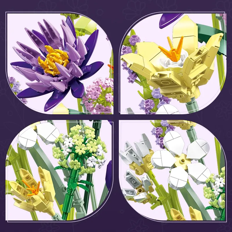 JIESTAR Tropical Flower Bouquet • Set JJ9046 • SetDB
