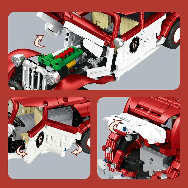 JIESTAR Vintage Car • Set JJ9106 • SetDB • Merlins Bricks JIESTAR Vintage Car • Set JJ9106 • SetDB • Merlins Bricks