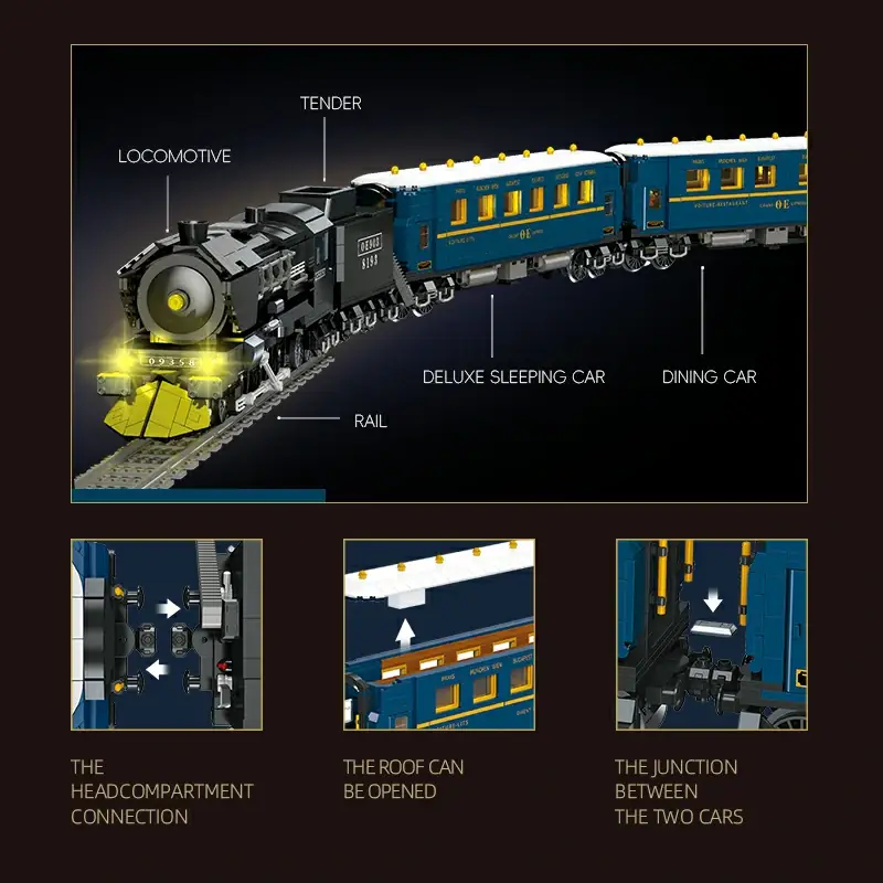 JIESTAR Stream Train • Set JJ9155 • SetDB • Merlins Bricks