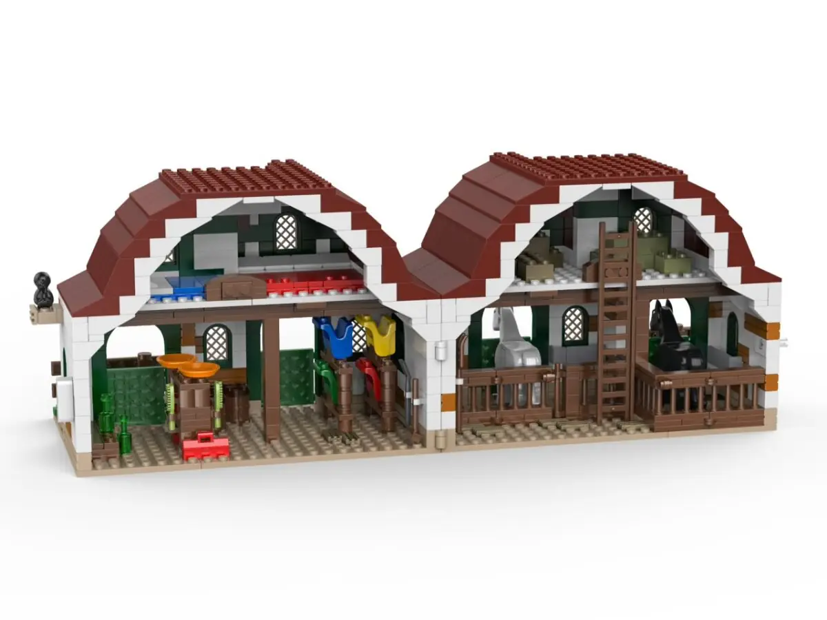 Kiddicraft Pony farm • Set KC1106 • SetDB • Merlins Bricks