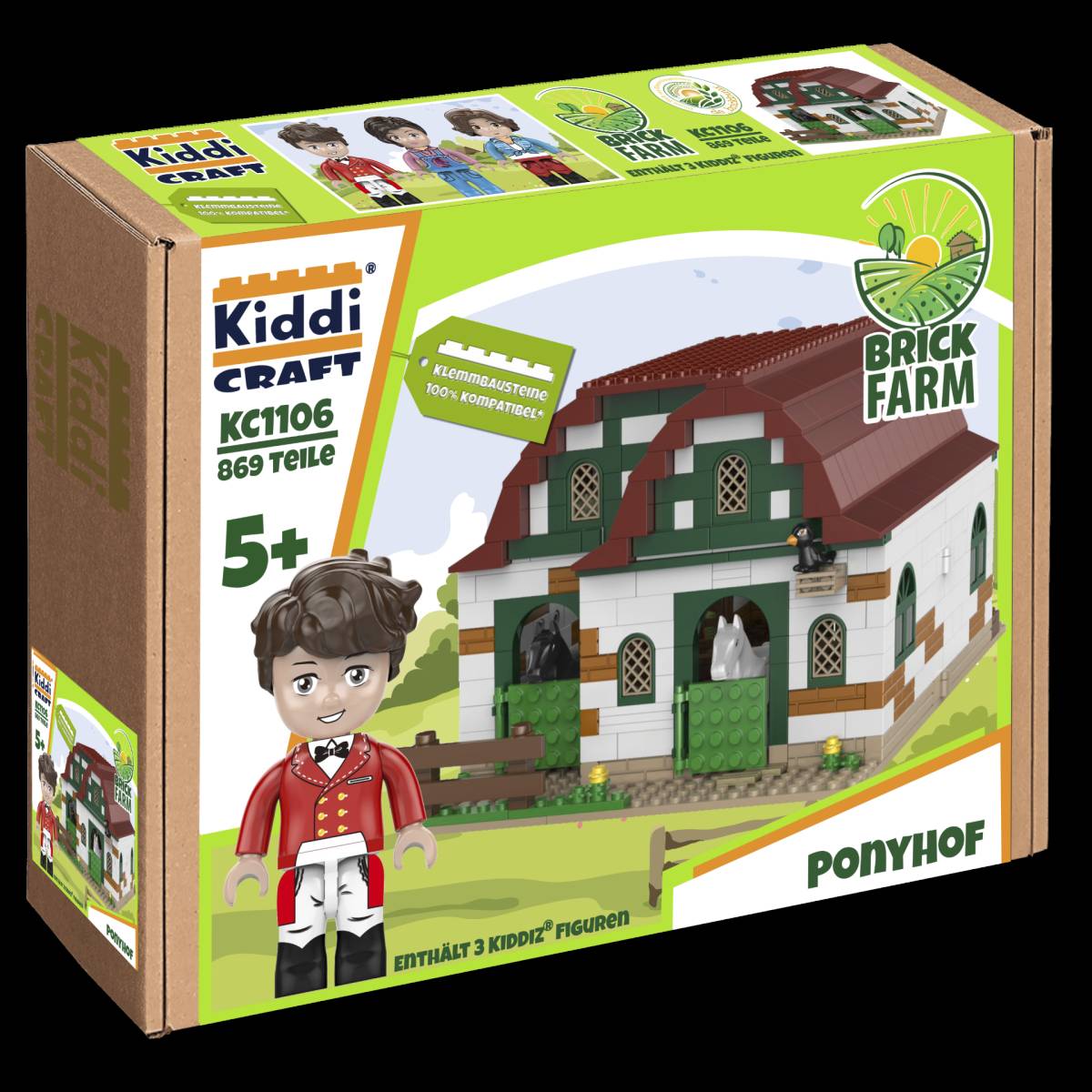 Kiddicraft Pony farm • Set KC1106 • SetDB • Merlins Bricks