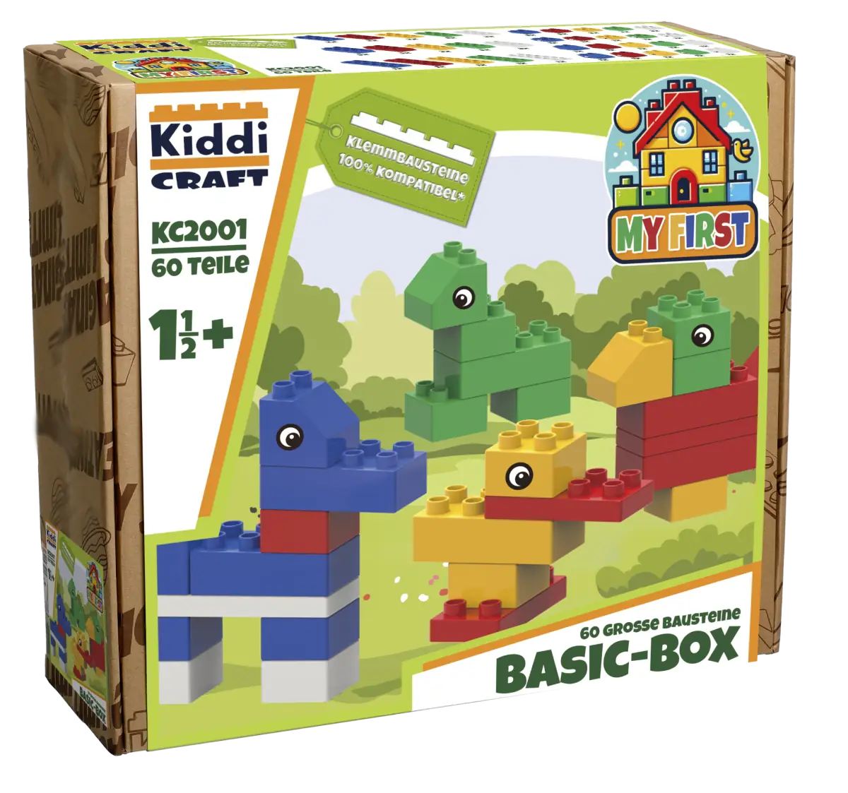 Kiddicraft My First Basic Box • BABY BLOCKS • Set KC2001
