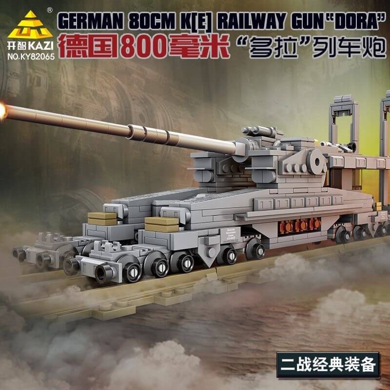 Kazi Dora Railway Gun • Set KY82065 • SetDB • Merlins Bricks