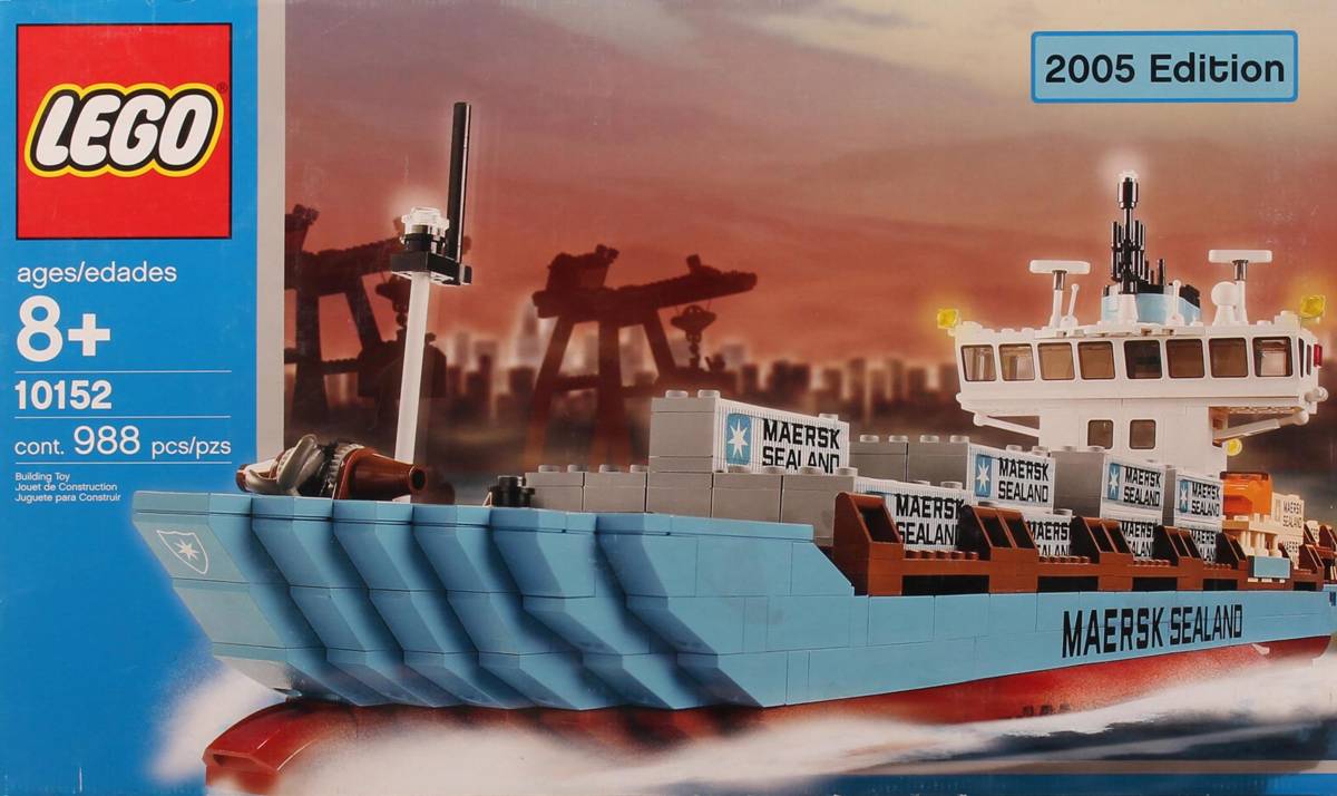 LEGO Sculptures MAERSK Sealand Container Ship 2004 Edition