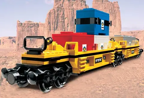 LEGO Trains TTX Intermodal Double-Stack Car • Set 10170